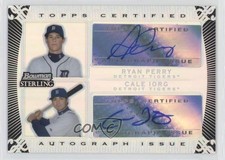 2009 Bowman Sterling Dual Black Refractor 12/25 Ryan Perry Cale Iorg Auto 0m8