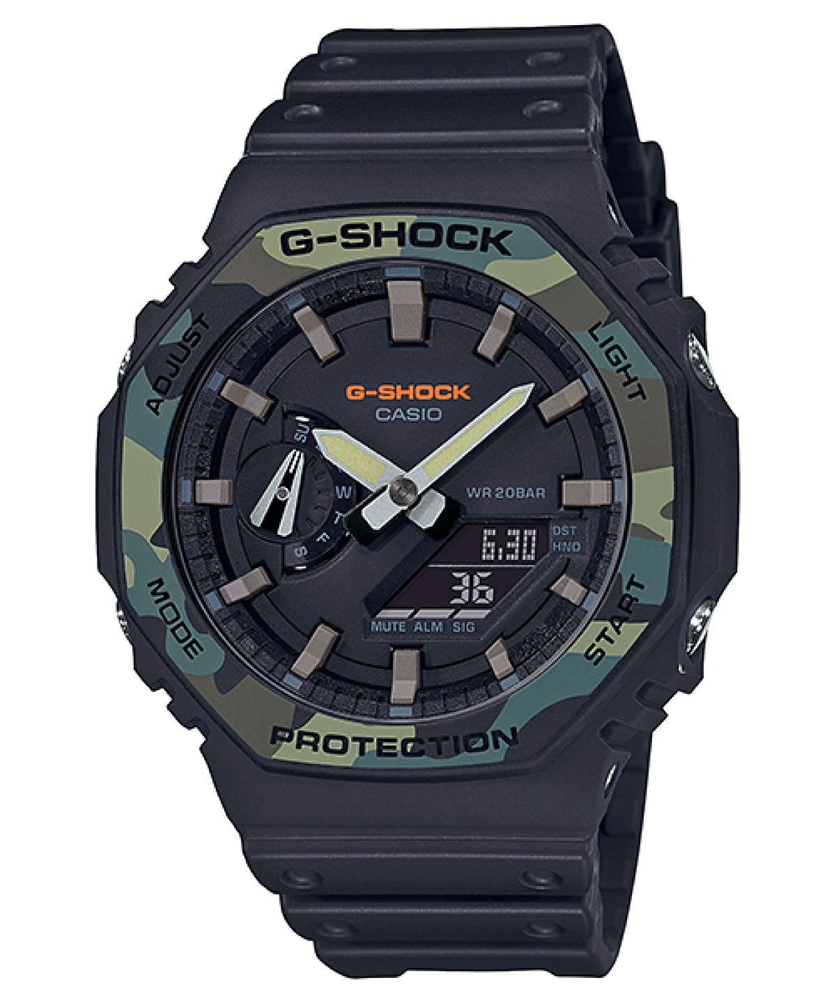 Orologio CASIO G-SHOCK GA-2100SU-1AER Silicone Nero Camouflage Sub 200mt