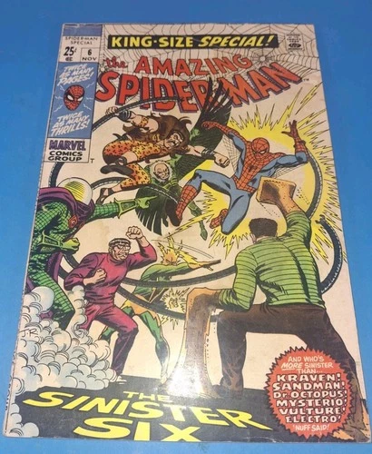 Amazing Spider-Man Annual #6 (1969) 2nd app of "The Sinister Six!" G+/VG-