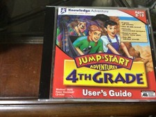 Jump Start Adventures 4th Grade PC CD-ROM Teach Age 8-10 Users Guide