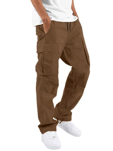 Herren Hose Jogginghose Hose Sweatpants Lose Taschen Hose Mode Freizeit - Bild 8 von 18