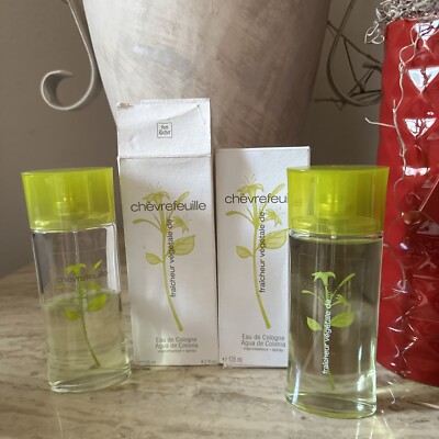2 Bottles FRAICHEUR VEGETAL de CHEVREFEUILLE EAU DE COLOGNE SPRAY 4.2fl.oz 125ml