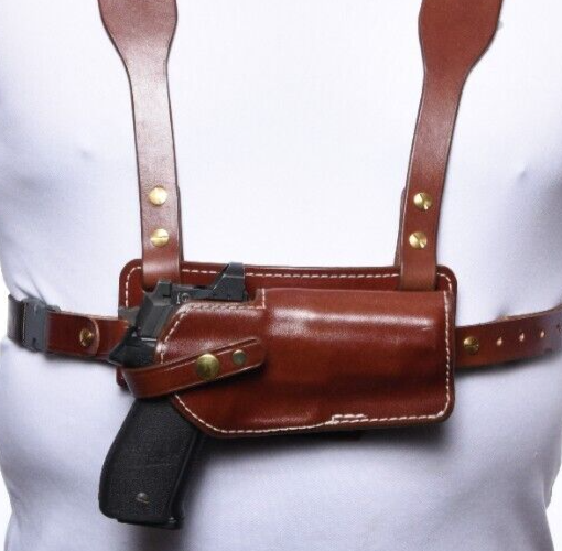 Triple K Holster 大型オートマチック用 革製ショルダーホルスター Triple K Holster 大型オートマチック用 革製ショルダーホルスター