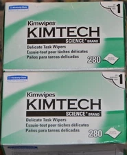 2x Kimtech Delicate Task Wipers 280 count 4.4 by 8.4 inches
