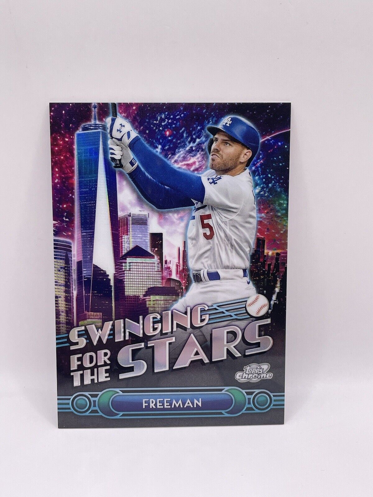 Freddie Freeman 2024 Topps Chrome Fanatics Fest NYC Swinging for the Stars