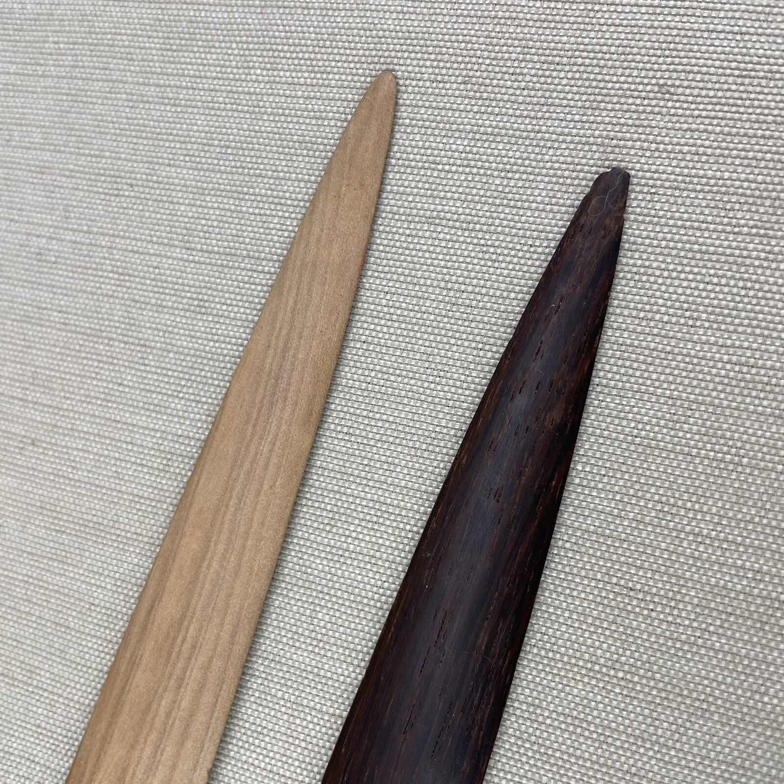 2 Vintage Hand Carved Wooden Letter Openers eBay