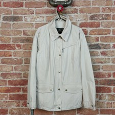 Barbour Jacket Coat Waterproof 'silk Sheen Alex' Womens Breathable Beige 14