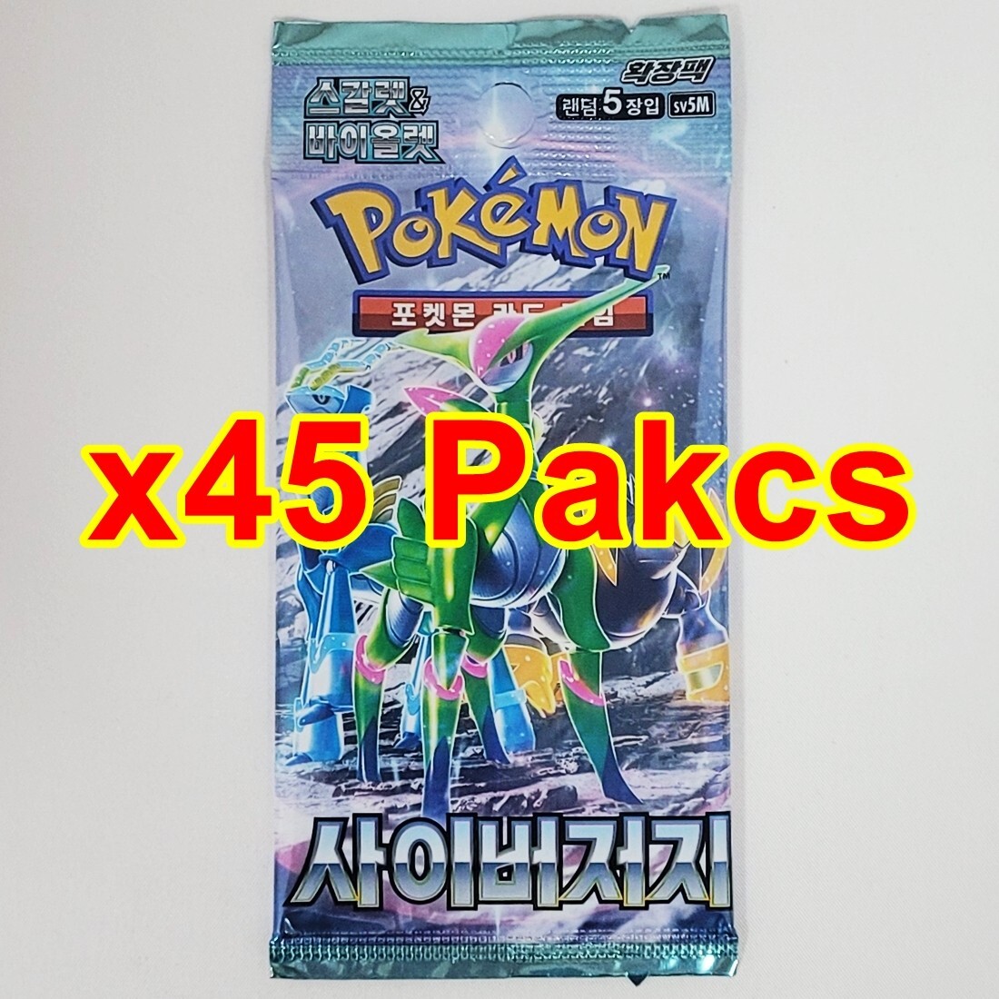 45 Packs] Pokemon Card Temporal Forces Cyber Judge Booster Sv5M