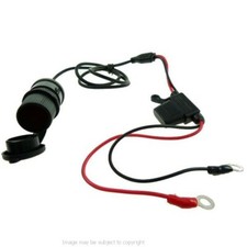 Waterproof Fused 12V Car Cigarette Lighter Socket Charger Outlet Hardwire Cable