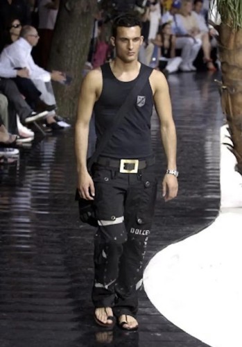 Vintage DOLCE GABBANA Cargo Pants Trousers D&G 2002 Bondage Parachute - Picture 7 of 13