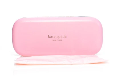 KATE SPADE NEW YORK Kate Spade Eyeglasses Authentic Pink Hard Clamshell Case with cleaning cloth