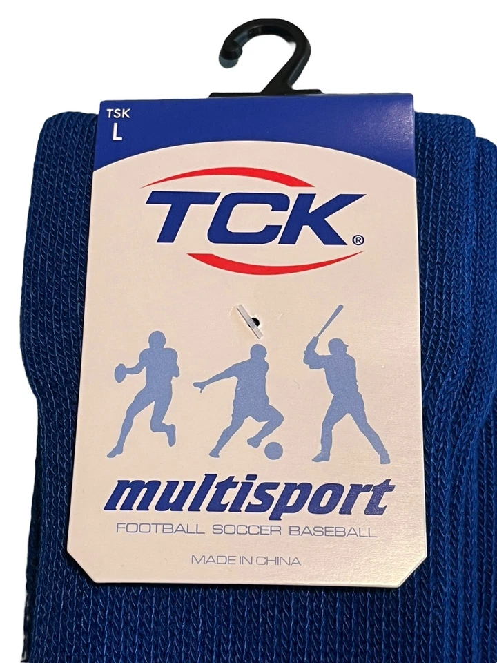 Calcetines TCK Multideporte Adulto Grande Hasta la Rodilla Azul Real Deportes Atléticos Unisex Foto 2 de 4
