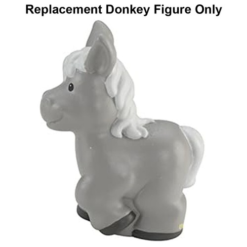 Replacement Gray Donkey Figure for Fisher-Price Little People Farm Playset CHD20 - Picture 2 of 5