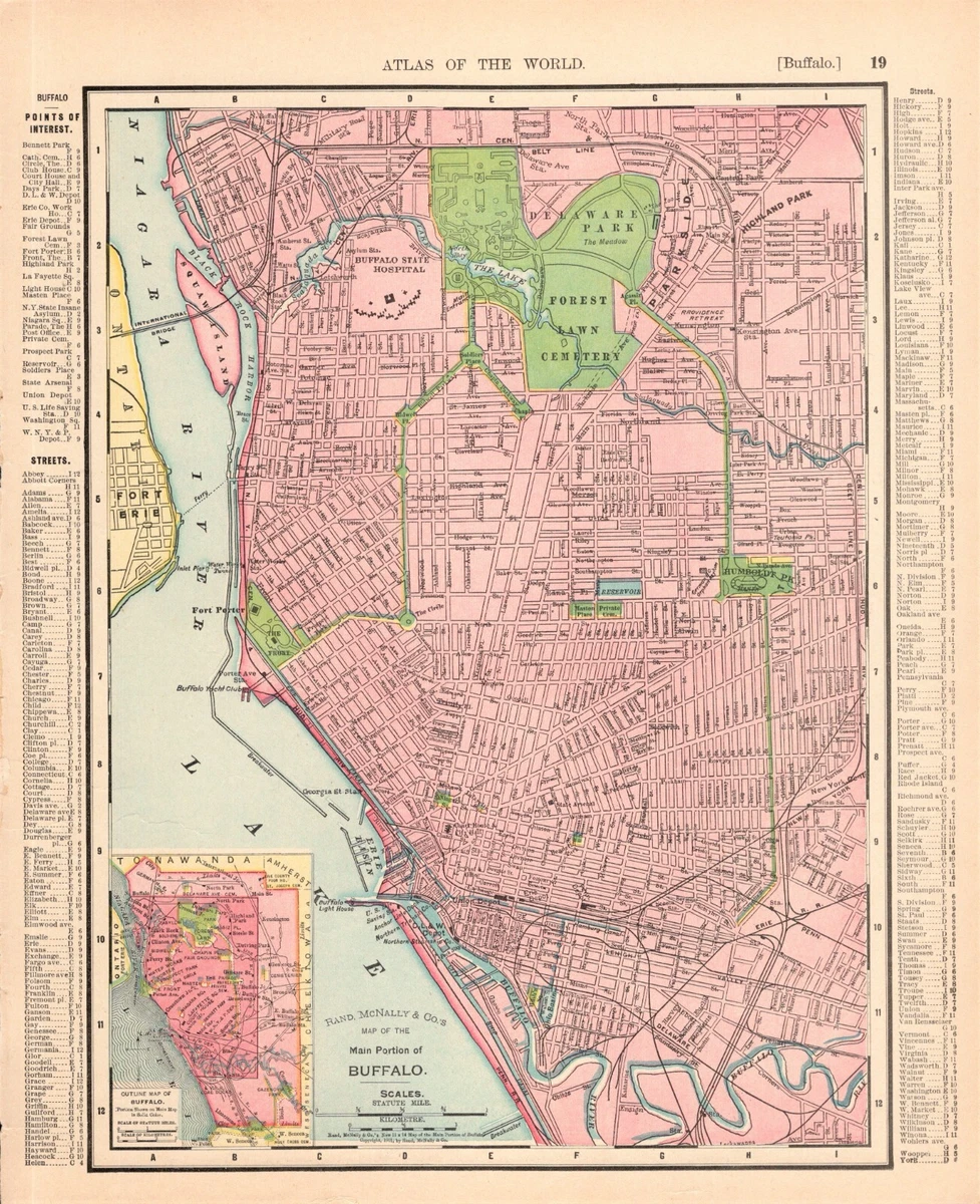 Map Of South Buffalo New York