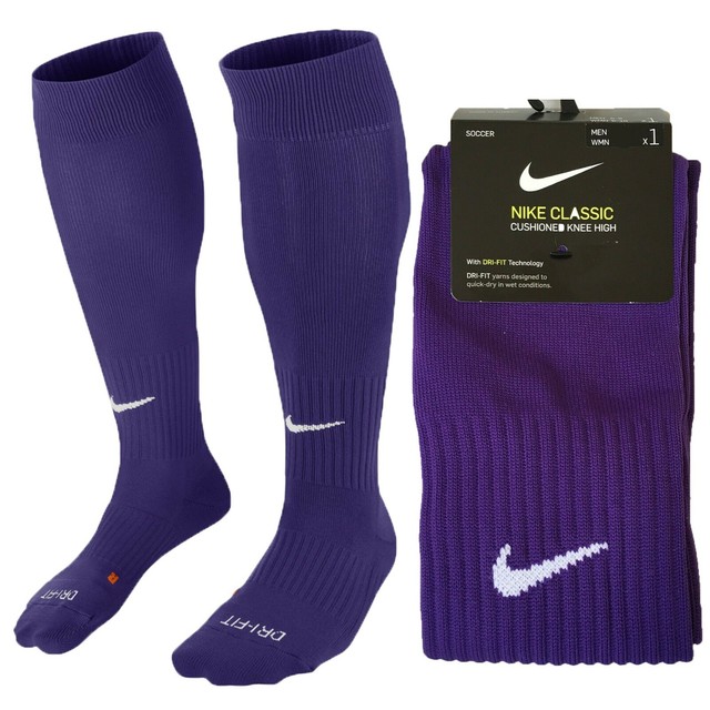 purple nike soccer socks