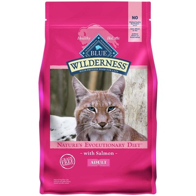 Cat Food High Protein Salmon Dry Cat Food for Adult Cats, Grain-Free, 4 lb. Bag