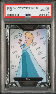 ?ELSA ?VERY LOW POP?PSA 10?GEM MINT?2023 Kakawow Disney 100 