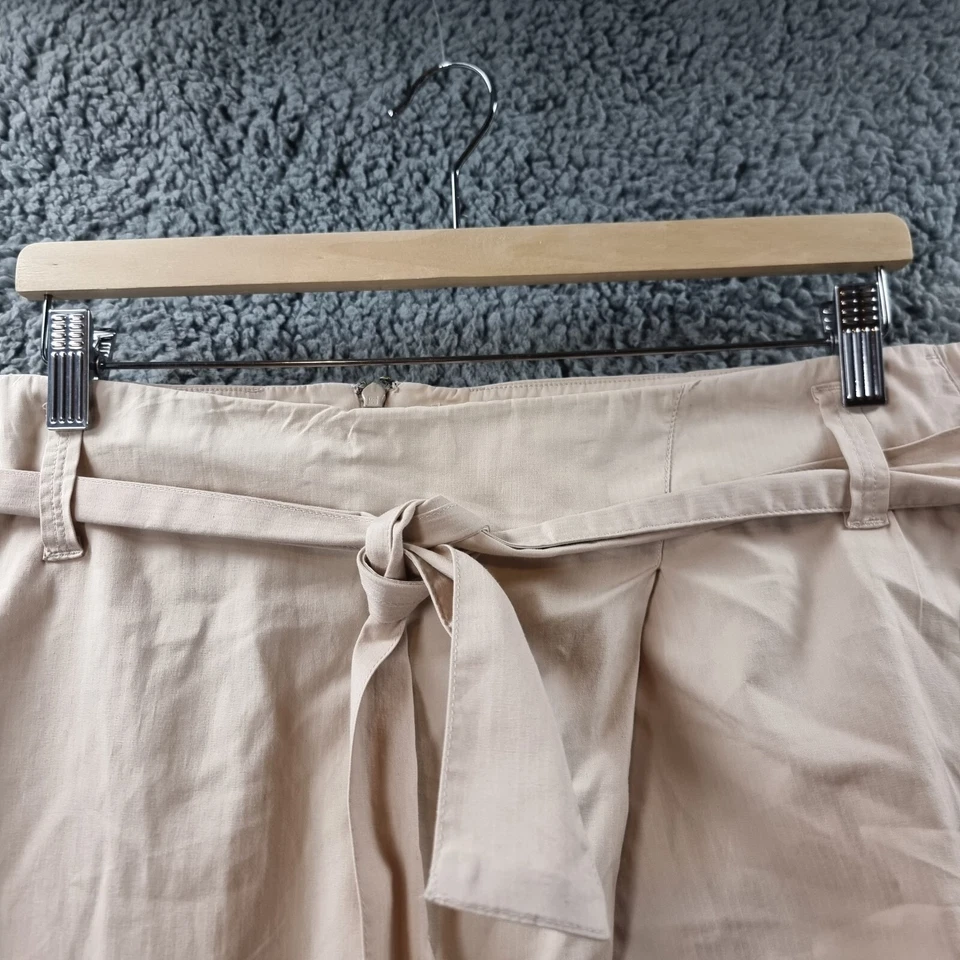 Falda Colorado para mujer línea A talla 16 beige hasta la rodilla Foto 4 de 4