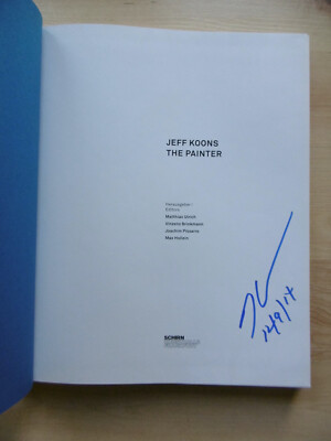 Jeff Koons Autogramme signed 2x Kataloge ''Painter & Sculptor''