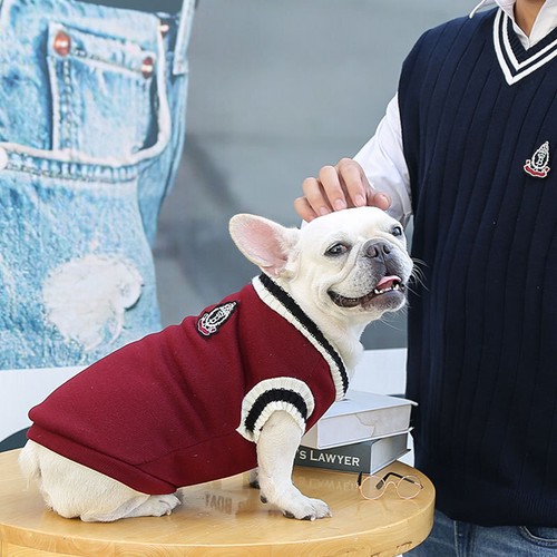 Knitted Dog Sweater Chihuahua Clothes Winter Knitwear Pet Cat Puppy Jumper Vest - Picture 7 of 16