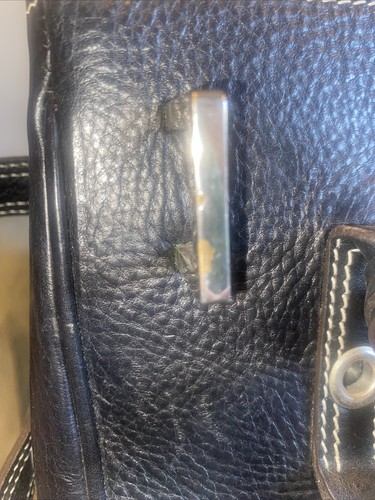 Luella Gisele Satchel Hand Bag - Black with Silver Hardware - Picture 11 of 13