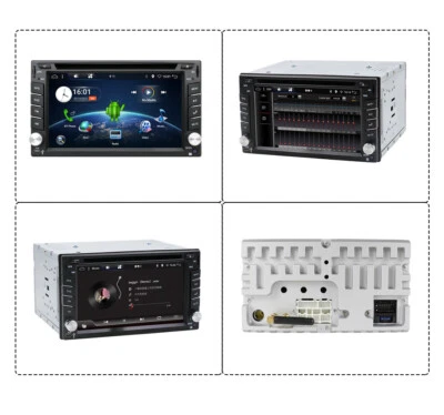 2G+64GB 2 Din Autoradio CD DVD Player GPS Navi Sat BT Lien miroir USB Camera - Photo 1/4