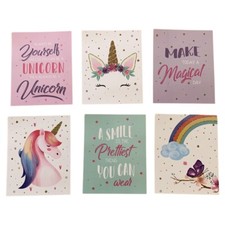 NEW Unicorn Wall Art  Set of 6