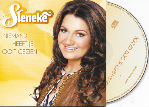 SIENEKE - Niemand heeft je ooit gezien CD SINGLE 1TR Dutch Cardsleeve
