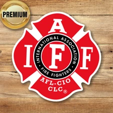IAFF Firefighters Sticker Decal emblem logo fireman insignia