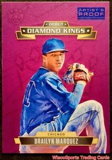 2021 Brailyn Marquez ROOKIE Panini Debut Diamond Kings ARTIST PROOF BLUE Cubs 