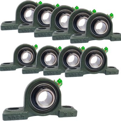 10-Pack 3/4'' Bore UCP204-12 Premium Self-Align Pillow Block Bearing 