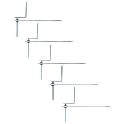 Dachrinne Aufstieg & Fall Halterung Universal Stahl verstellbar Faszien Stütz Kit 5er-Pack