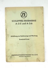 ZF A-5/5 A-5/6 Transmission Engine Operating Parts List