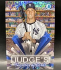 2025 Bowman Chrome Hobby Stars Aaron Judge Judge's Chamber Of Cards Speckle /150