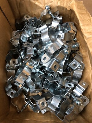 Lot De 100 Colliers De Fixation Pour Conduit Galvanisé T&B Steel City 6H2B