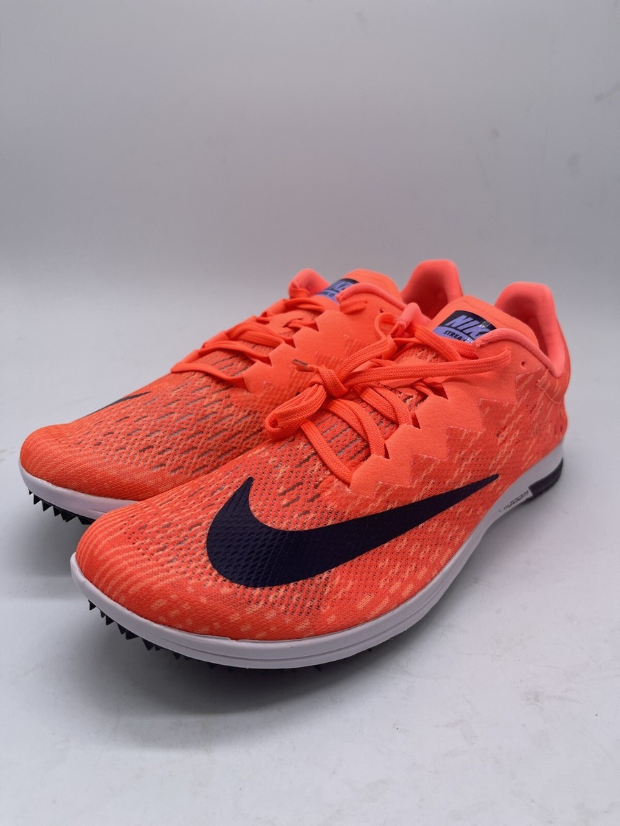すぱいく Size 9 - Nike Spike Flat Bright Mango Blackened Blue for sale