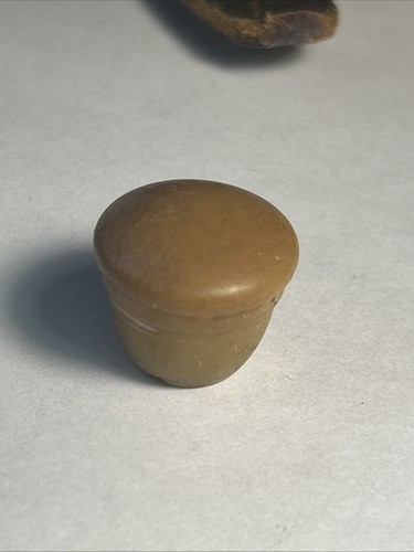 Vintage Car Radio Knob Old Rare GM MoPar Ford Buff caramel Translucent Original - Picture 4 of 12