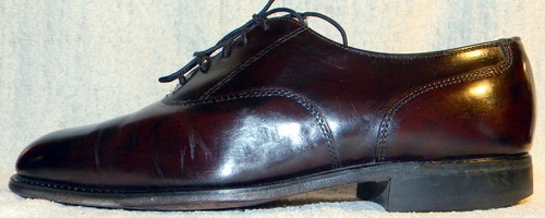 STAFFORD men's vintage plain-toe dress oxfords, #28735, sz. 10EE - Picture 9 of 11