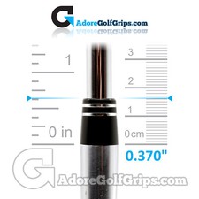 Iron Ferrules Double Ring 0.370" (16.20mm Length) - Black / Silver (12 Pack)