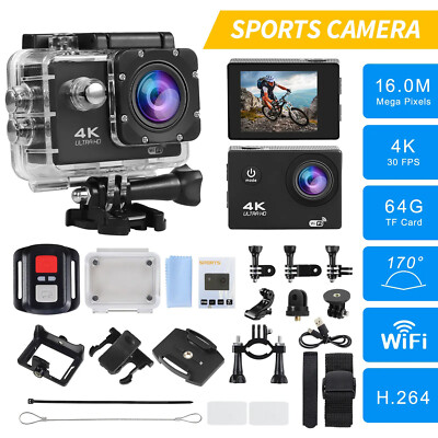 4K Action Camera Sport Video Waterproof Wifi 1080P HD Cam - Main Image