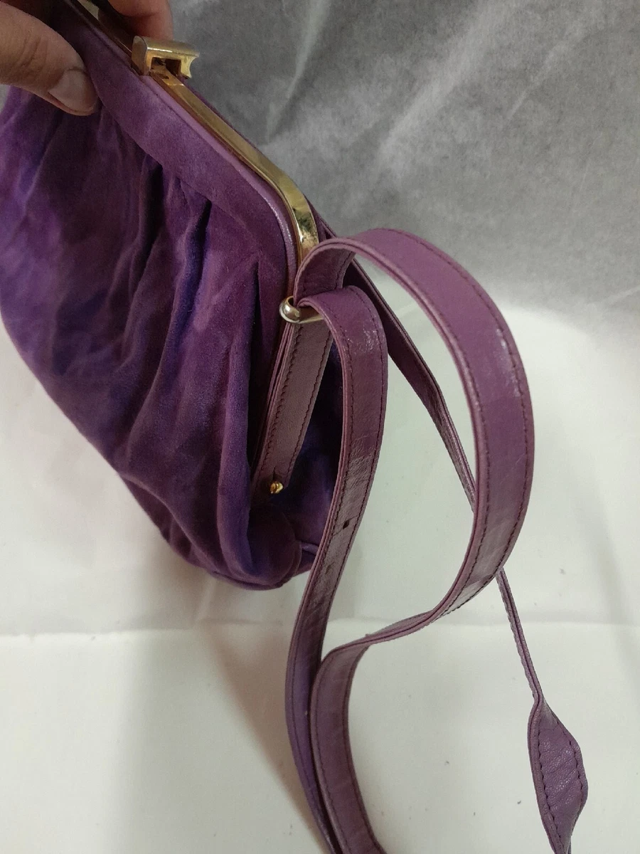 Borsa store viola pelle