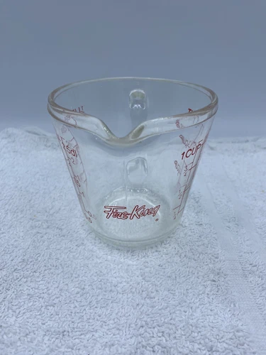 Anchor Hocking FireKing D Handle No. 496 Measuring Cup Vintage 8 Oz 1 Cup