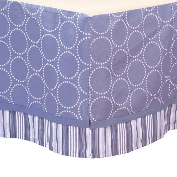 Juego de cama para cuna Kidsline Dena Indigo 4 piezas + azul móvil (total 5 piezas) *Nuevo* Foto 4 de 4