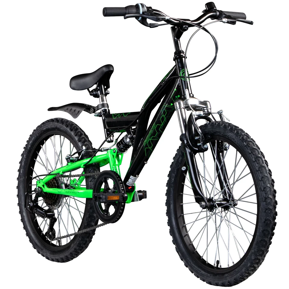 Galano FS180 20" Kinderfahrrad Jungen Mädchen Kinder Mountainbike blk/grün 31cm - Bild 2 von 4