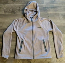 The North Face Jacket Tech Agave Quail Heather Grey Hood Full Zip Women's Size M