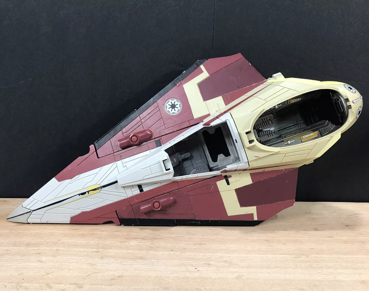 STAR WARS OBI WAN KENOBI S JEDI FIGHTER SHIP TOY 2008 LFL C 022E