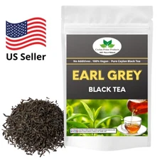 Earl Grey Loose Leaf Tea, Natural Bergamot Flavor Blended with Ceylon OP grade