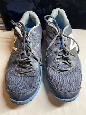 New Balance 696 V2 Athletic Tennis Sneaker Blue Mesh Leather Men s Size 12D
