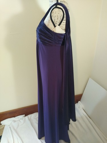 David's Bridal Gown Size 6 Lapis Purple Prom Formal NWT - Picture 7 of 11