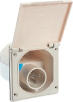 As-Schwabe 60484 | Cee-Caravan-Einspeisungsstecker, Weiß